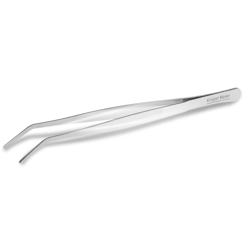 Kruger Meier 20cm Bent Plant Tweezers